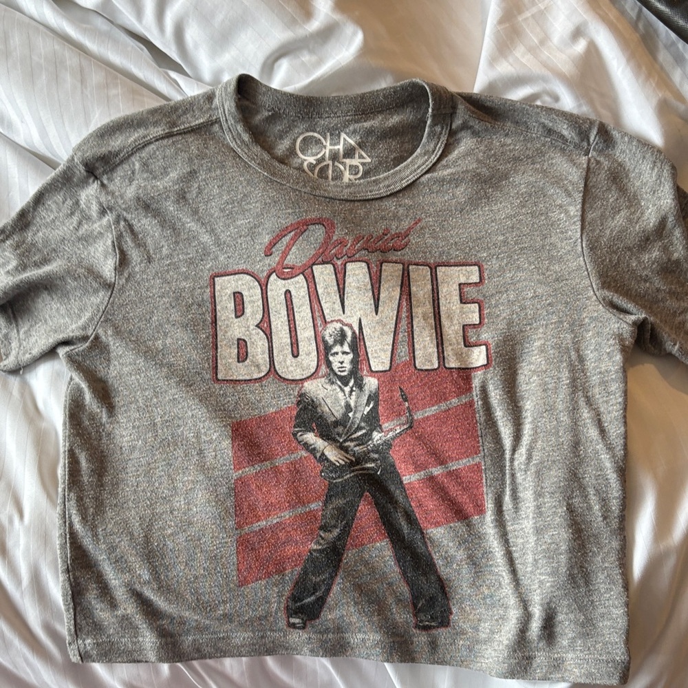 Chaser Gray David Bowie Graphic Tee